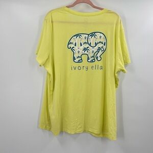 Ivory Ella Aztec Palms short sleeve tee